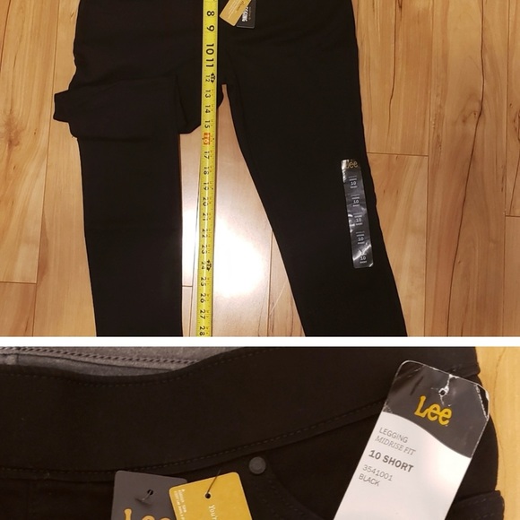 Black Lee Jeggings, Size 10 Short, NWT - Picture 6 of 8